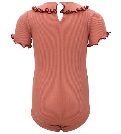 Minimalisma Body k/æ - Rib - Silke/Bomuld - Antique Red