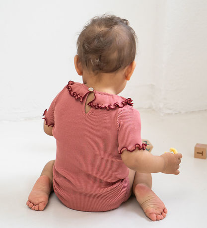 Minimalisma Body k/æ - Rib - Silke/Bomuld - Antique Red