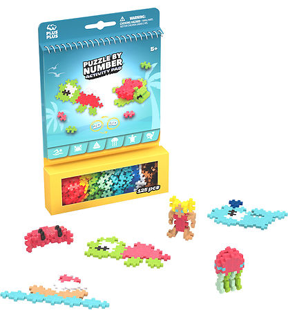 Plus-Plus Aktivitetssæt - Puzzle By Number - 125 stk. - Havet
