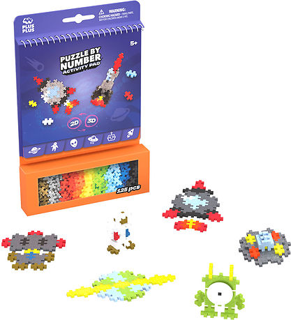 Plus-Plus Aktivitetssæt - Puzzle By Number - 125 stk. - Rummet