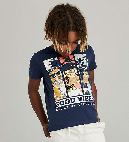 Name It T-shirt - NkmFartil Bored Of Directors - Navy Blazer m. 