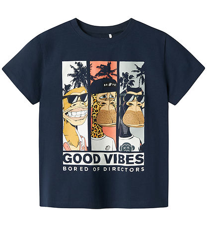 Name It T-shirt - NkmFartil Bored Of Directors - Navy Blazer m. 