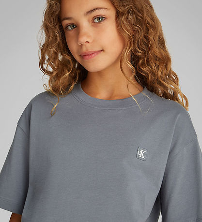 Calvin Klein Sæt - Shorts/T-shirt - Grisaille Grey