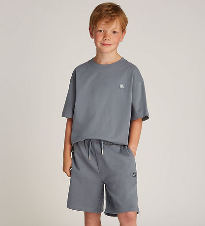 Calvin Klein Sæt - Shorts/T-shirt - Grisaille Grey