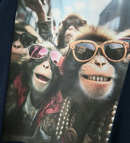 Name It T-shirt - NkmVoto - Navy Blazer/Monkeys