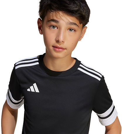 adidas Performance T-shirt - SQUA25 JSY Y - Sort/Hvid