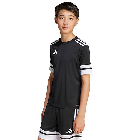 adidas Performance T-shirt - SQUA25 JSY Y - Sort/Hvid