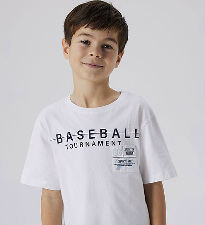 Name It T-shirt - NkmDennim - Bright White