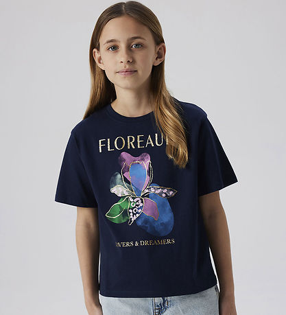 Name It T-shirt - NkfDukko - Navy Blazer m. Print