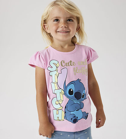 Name It T-Shirt - NmfFolly Stitch - Pink Frosting