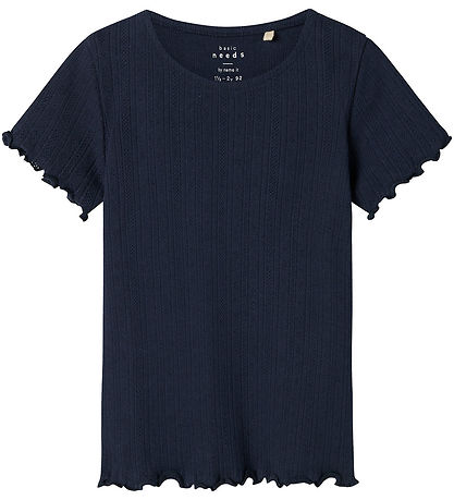 Name It T-shirt - NmfVilke - Navy Blazer m. Hulmønster