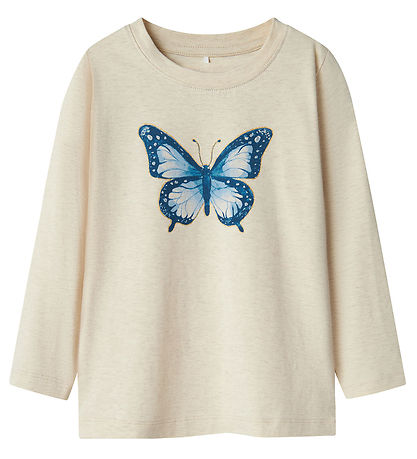 Name It T-shirt - NmfDemmi - Peyote Melange m. Print