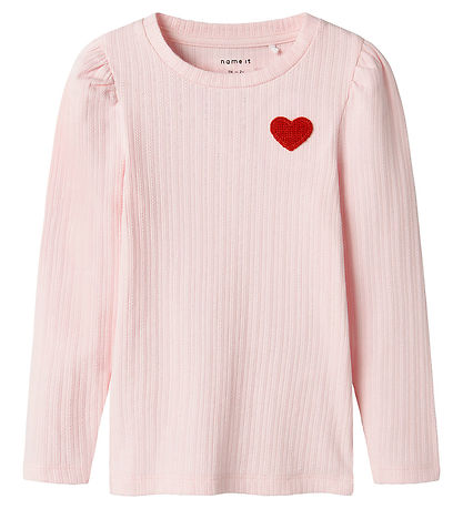 Name It Bluse - Rib - NmfDlove - Ballerina m. Hulmønster
