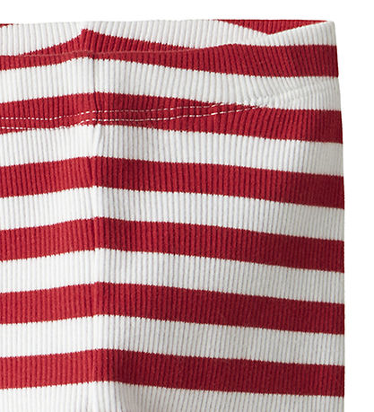 Name It Leggings - Rib - NbfFolisa - Bright White/Cinese Red m. 