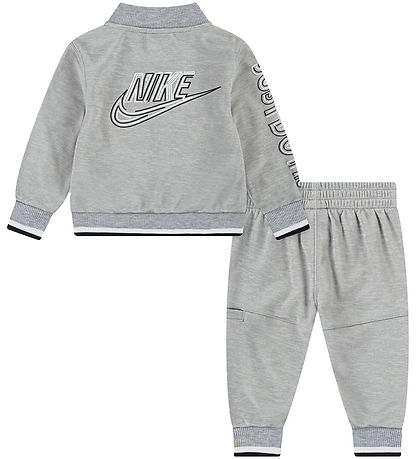 Nike Træningssæt - Cardigan/Bukser - Light Smoke Grey Heather