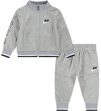 Nike Træningssæt - Cardigan/Bukser - Light Smoke Grey Heather