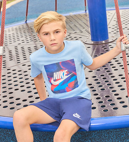 Nike Shortssæt - T-shirt/Shorts - Midnight Navy