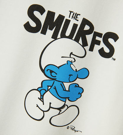 Name It T-shirt - NkmFinne - Smurfs - Cloud Dancer