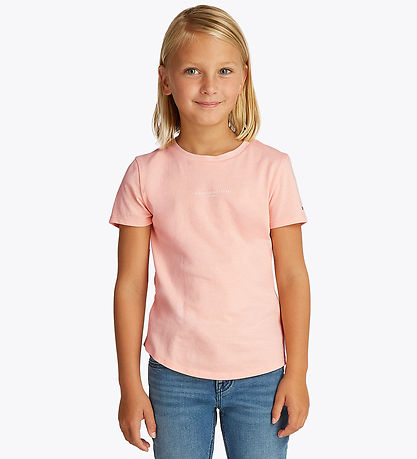 Tommy Hilfiger T-shirt - Mini Corp - Coral Ice