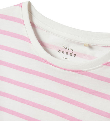 Name It T-shirt - NkfVitanni - Bright White/Pink Frosting