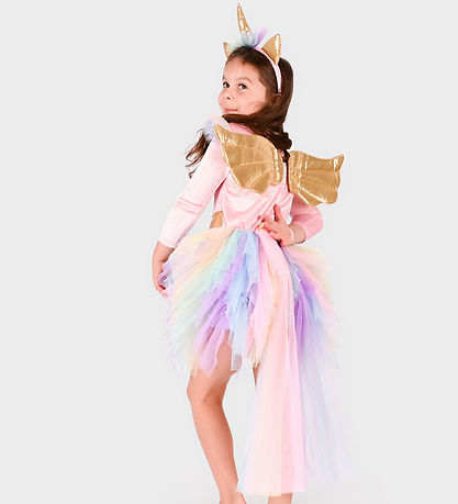 Den Goda Fen Udklædning - Dress Unicorn m. Diadem