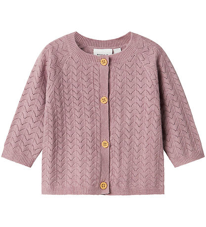 Name it Cardigan - Strik - NbfDesille - Elderberry