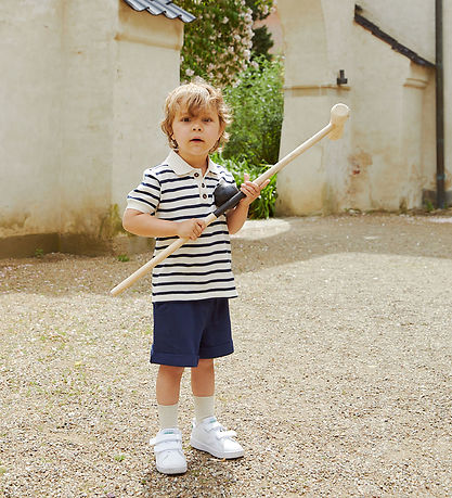 Copenhagen Colors Polo - Pique - Navy Stripe