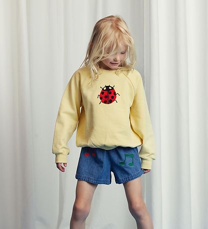 Mini Rodini Sweatshirt - Ladybugs - Gul