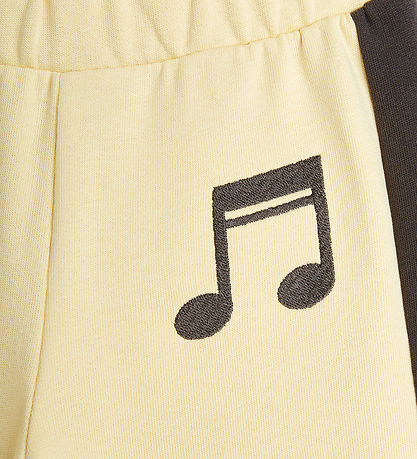 Mini Rodini Sweatpants - Note - Lysegul m. Brun