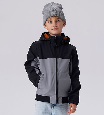 Name It Softshelljakke m. Fleece - NkmAlfa08 - Mockingbird