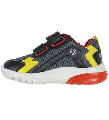 Geox Blinkesko - J Ciberdron - Dk Grey/Yellow