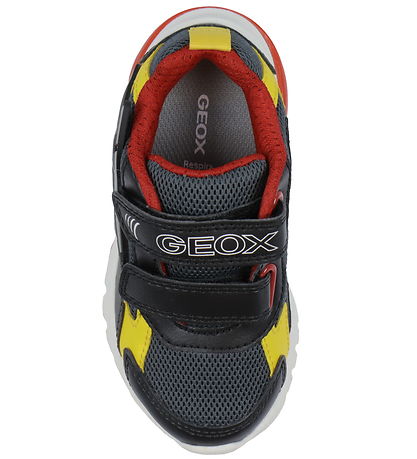 Geox Blinkesko - J Ciberdron - Dk Grey/Yellow