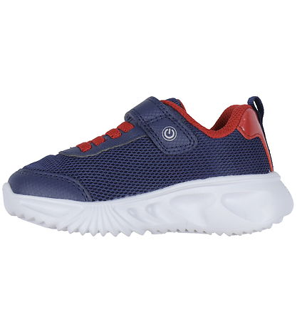 Geox Blinkesko - J Assister - Navy/Rød