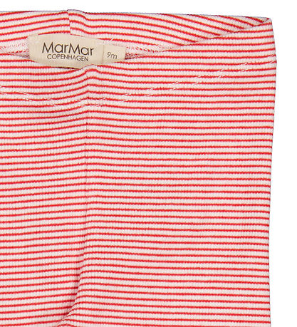 MarMar Leggings - Rib - Modal - Red Stripe