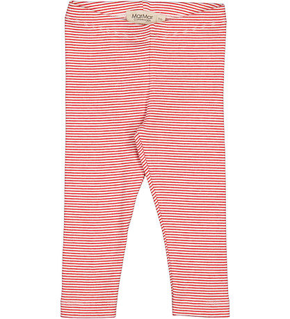 MarMar Leggings - Rib - Modal - Red Stripe