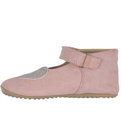 Pom Pom Hjemmesko - Beginners Ballerina Heart - Dusty Rose