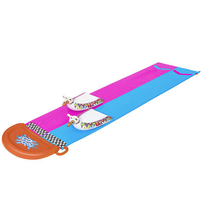 Bestway Dobbelt Glidebane m. Badedyr - 488 cm - H2OGO Llama Rama