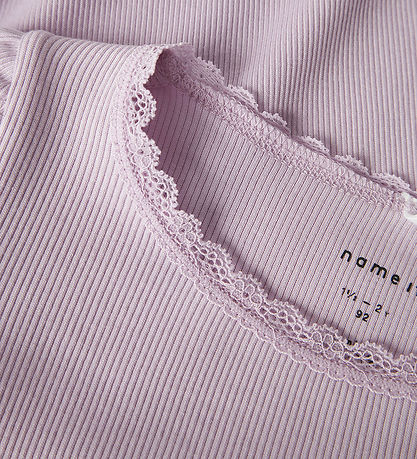 Name It T-shirt - Rib - Noos - NmfKab - Winsome Orchid