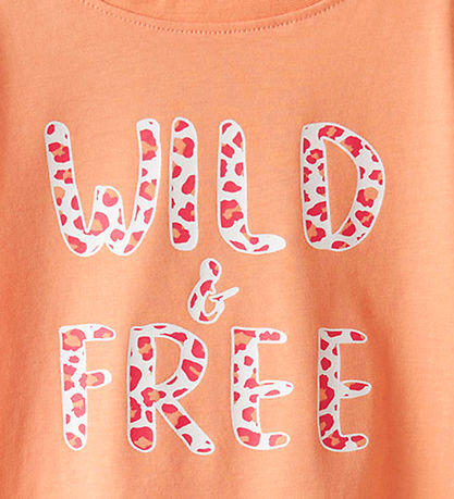 Name It T-shirt - Noos - NkfVanaya - Papaya Punch/Wild & Free