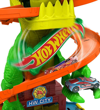 Hot Wheels Racerbane - City T-Rex Fire Station