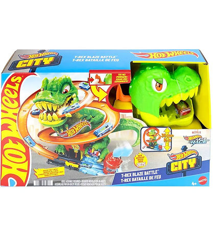 Hot Wheels Racerbane - City T-Rex Fire Station