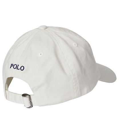 Polo Ralph Lauren Kasket - Sport - Hvid m. Bamse