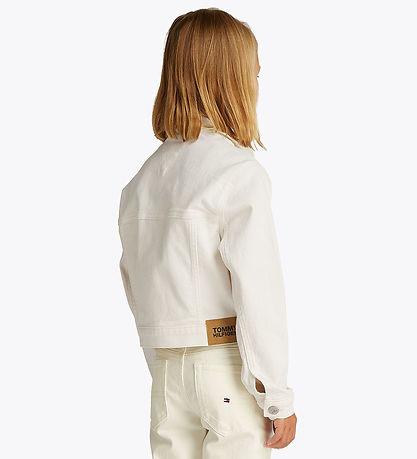 Tommy Hilfiger Denimjakke - Trucker - Hvid