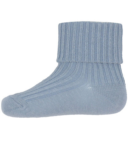 MP Strømper - Rib - Dusty Blue