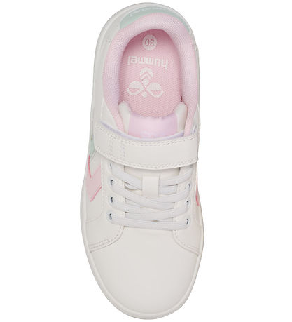 Hummel Sko - Derby Court Jr - Hvid/Pink