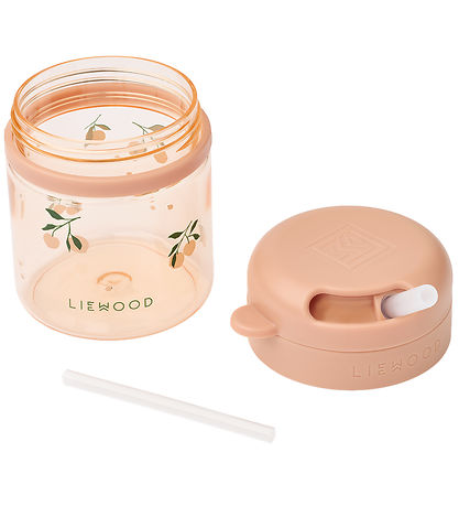 Liewood Kop m. Sugerør - Pavia - 280 ml - Peach/Sea Shell