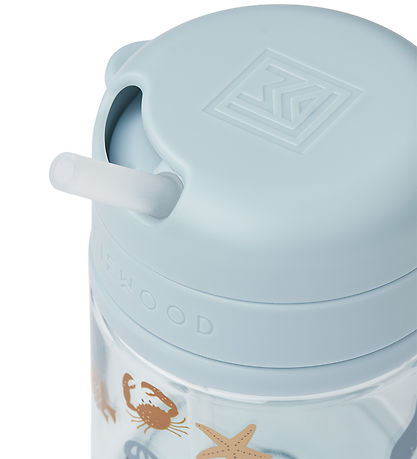 Liewood Kop m. Sugerør - Pavia - 280ml - Sea Creature/Sandy