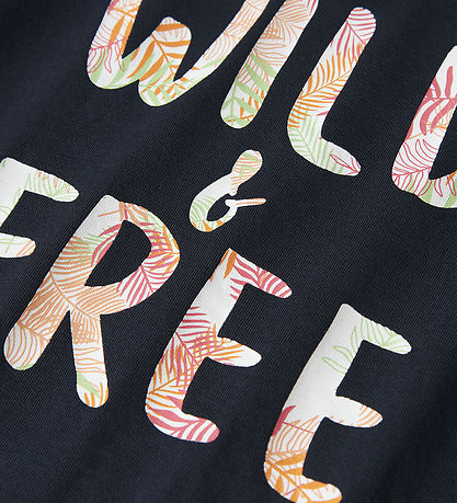 Name It T-shirt - Noos - NkfVanaya - Dark Sapphire/Wild & Free