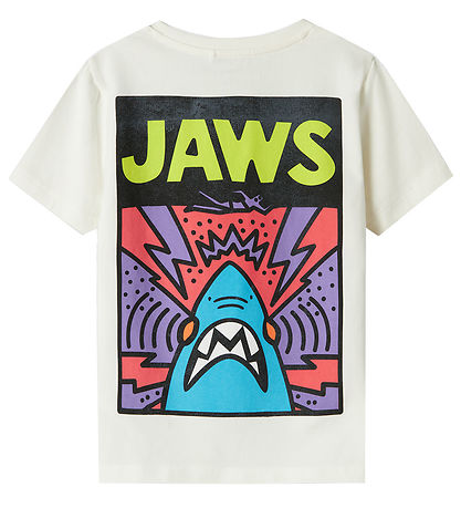 Name It T-shirt - NkmMakai Jaws - Cloud Dancer