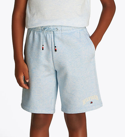Tommy Hilfiger Sweatshorts - Varsity - Breezy Blue Heather